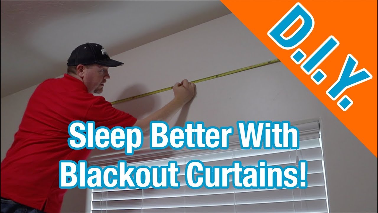 How To Hang Blackout Curtains – Sleep better in a darker room!