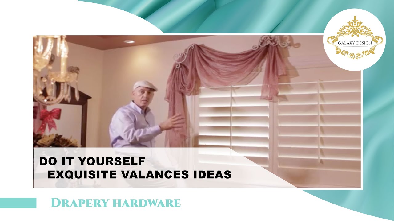 Video #19: Do It Yourself Drapes | Window Treatment Ideas With Venetian Scrolls | DIY Drapery