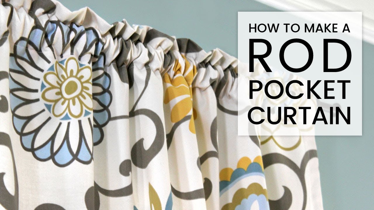 Easy DIY Curtains – How to Make a Rod Pocket Curtain