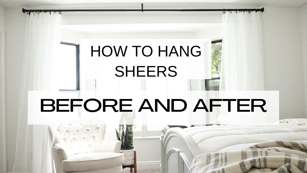How To Hang Sheers On A Window – Before And After