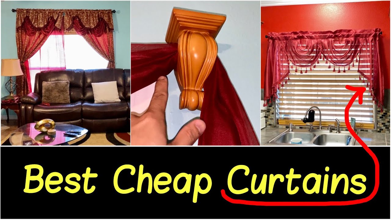 ✅Best Cheap Curtain Drape Sets | Sheer Backing, Valance, Rod Pocket, Curtain Rod & Curtain Holders