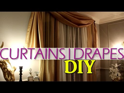 DIY | Custom Swag Drapes | My first sewing experience!
