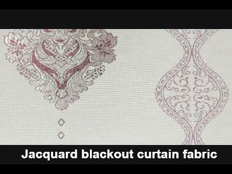jacquard blackout curtain fabric